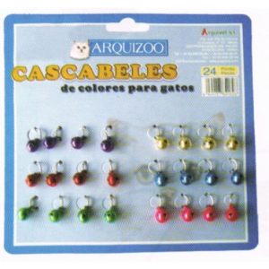 CASCABEL GATO COLORES 24 UDS.Arquizoo