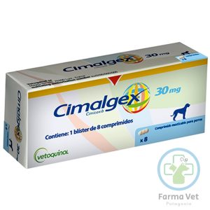 CIMALGEX 30 MG 8 COMPRIMIDOS Antiinflamatorio para Perros