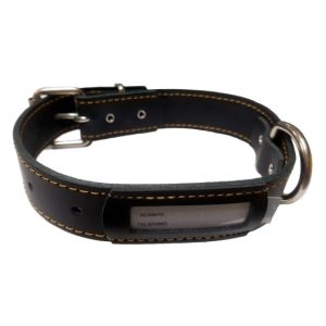 COLLAR CUERO BUZON NATURAL 45x3cm