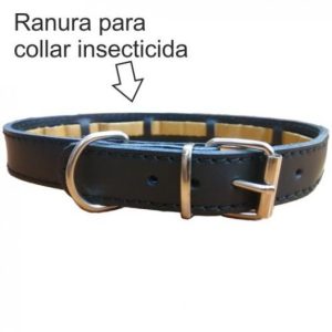 COLLAR PROTECT CUERO NEGRO 55×2.5cm