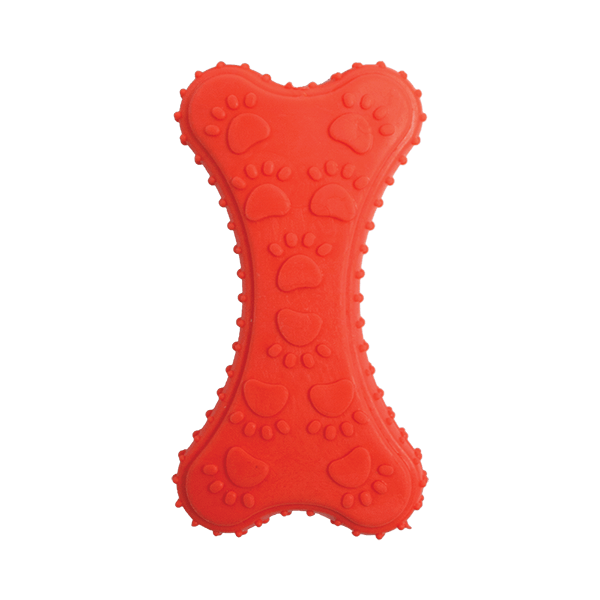 Fancy pets – Juguete para Perro Hueso de Caucho con Huellas