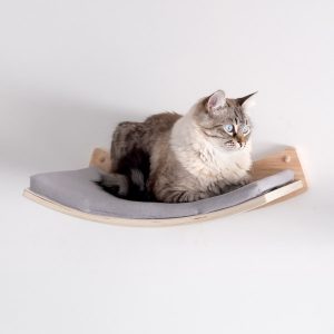 Cama de pared curva CURVY en madera