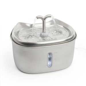 Fonte de água KITTO em aço inoxidável 2,5 L