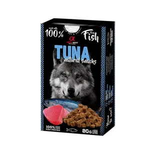 ALPHA SPIRIT CANINE ATUN NATURAL SNACK 6X80GR