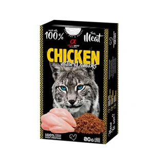 ALPHA SPIRIT FELINE POLLO NATURAL SNACK 6X80GR