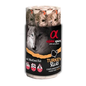 ALPHA SPIRIT CANINE SNACK PAVO CAJA 16X35GR