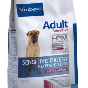 VIRBAC HPM CANINE SENSITIVE DIGEST NEUTERED LARGE MED