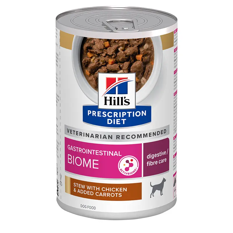 HILL’S HPD CANINE GASTROI BIOME ESTOFAD POLLO VER 12X354GR