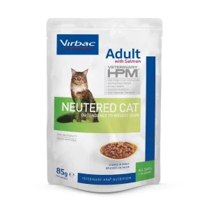 VIRBAC HPM FELINE ADULT NEUTERED SALMON EN SALSA