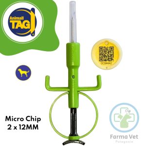 ANIMALLTAG MICROCHIP 2 X 12MM + QR Identificador de Mascotas