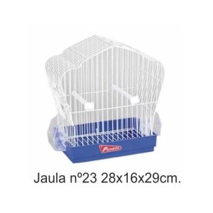 JAULA PAJARO 23 BLANCA  28x16x29cm.