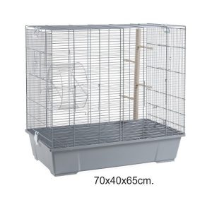 JAULA ROEDOR PEQUEÑO 205 GRIS.