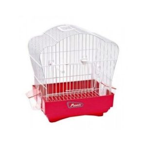 JAULA PAJARO SERRANO BLANCA 30x18x31cm