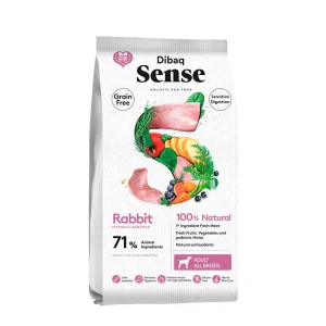 DIBAQ sense adult grain free hipoalergénico conejo