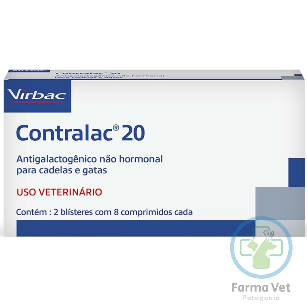 CONTRALAC 20 16 comprimidos Supresor de Lactancia