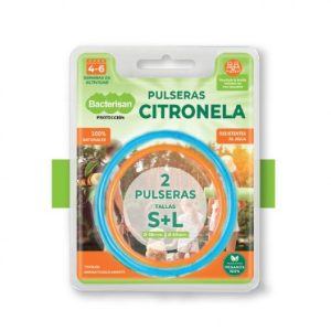 BACTERISAN PULSERAS CITRONELA 2 UDS.