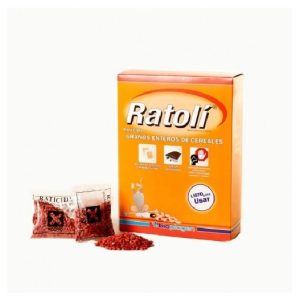 RATICIDA CEREALES 20 KG.Granel  Bolsas 25gr.