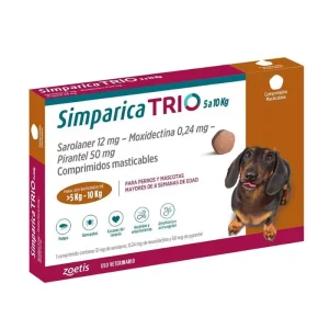 SIMPARICA TRIO 5-10 KG 1 COMPRIMIDO