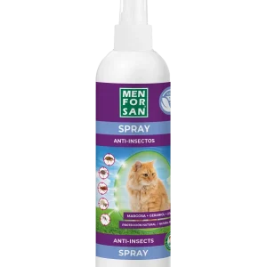 Spray Anti-insectos con Margosa, Geraniol y Lavandino para Gatos 250ml
