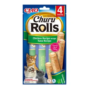 CHURU ROLLS Atún y Pollo 4x10GR