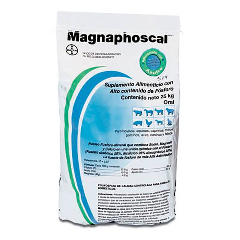 Ruiland Magnaphos-A 25kg – Suplemento nutricional con fósforo para animales de producción