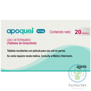 APOQUEL 16 MG 20 COMPRIMIDOS Para Picazón de piel en Perros
