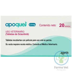 APOQUEL 3.6 MG 20 COMPRIMIDOS Para Picazón de piel en Perros
