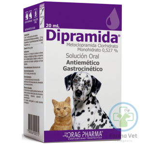 DIPRAMIDA 20 ML  Solución Antiemética para Perros y Gatos