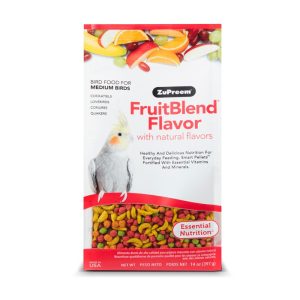 Zupreem FruitBlend® Flavor Medium Birds Alimento Sabores Frutales Para Ninfas, Conuros y Cotorros Pequeños 397 g