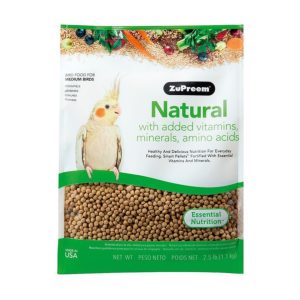 Zupreem Natural Medium Birds Alimento Para Ninfas, Conuros y Cotorros Pequeños 1.1 Kg